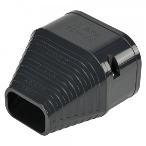 Inaba Denko Slimduct - 100mm Duct End - Anthracite