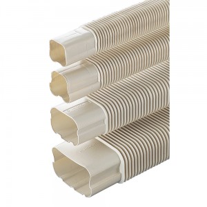 Inaba Denko Slimduct - 100mm - 800mm Flexible Joint - White