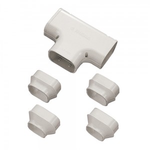 Inaba Denko Slimduct - 100mm T-Joint - White