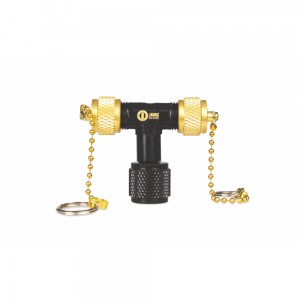 Javac Edge Veloci-Tee 3/8 Vac & Charge T Valve