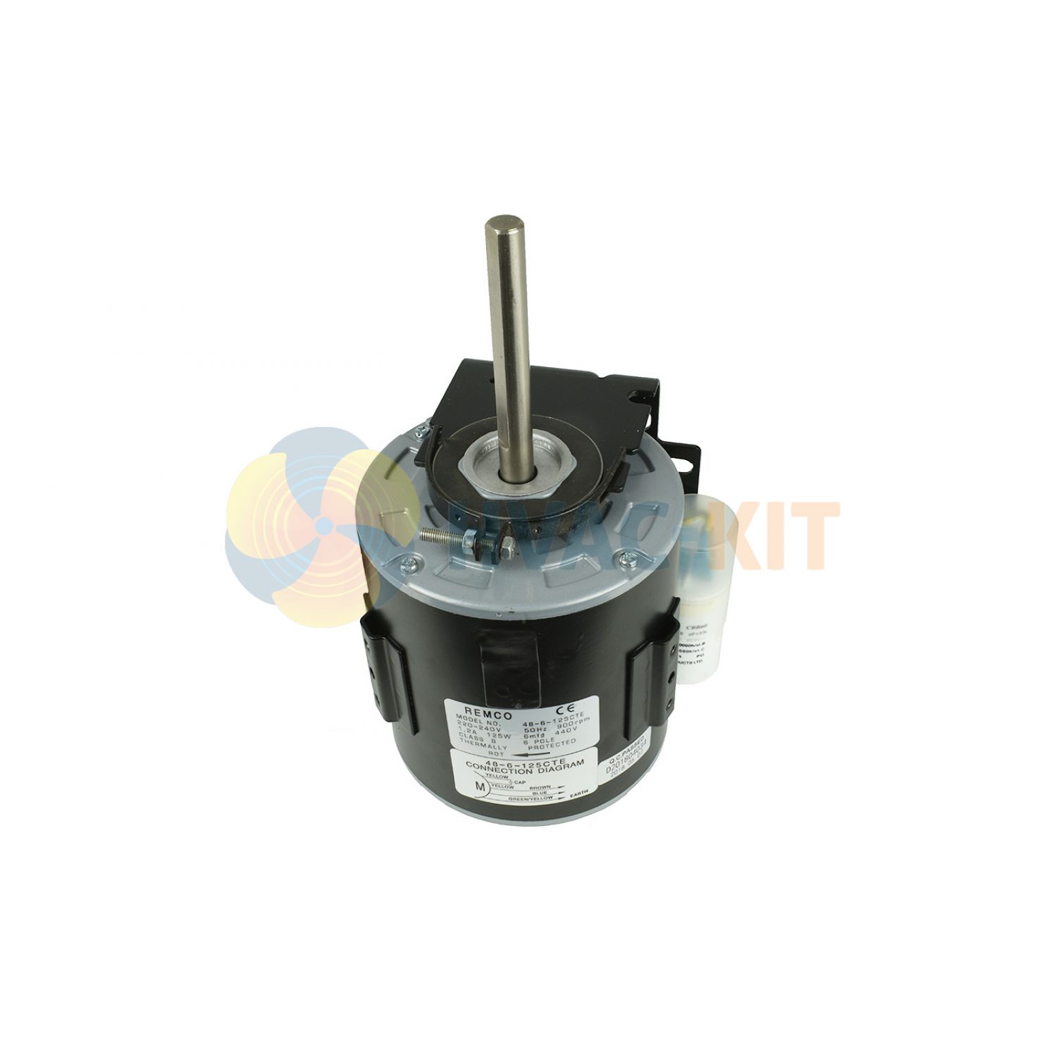 48-6-100ATE-RB_4 Resilient Base Mount Motor