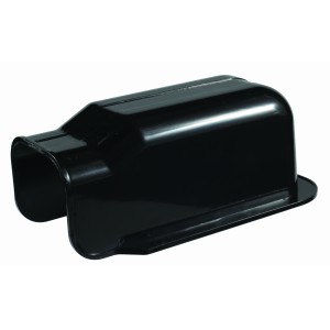 Black Wall Outlet Cover 80mm